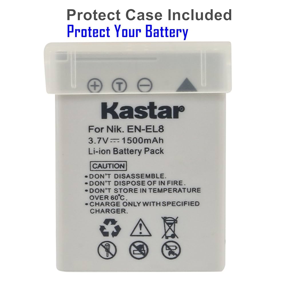 Amazon.com : Kasatar EN-EL8 Battery Replacement for Nikon